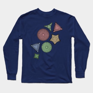 Diatoms - Marine Biology Art Long Sleeve T-Shirt